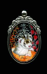 Collectables; 3D Blaze in Chinese Lantern Pendant; Hand painted pendant; Stef