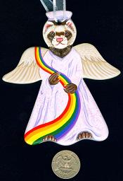 Collectables; Ceramic Memory Angel; Handpainted Ceramic Ornament; Stef