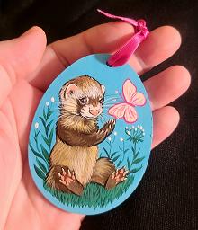 Collectables; Flat Wooden Easter Egg A; Flat Wooden Easter Egg; Stef