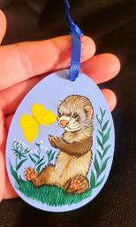Collectables; Flat Wooden Easter Egg D; Flat Wooden Easter Egg; Stef