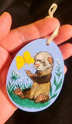 Collectables; Flat Wooden Easter Egg F; Flat Wooden Easter Egg; Stef