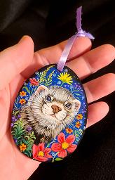 Collectables; Flat Wooden Easter Egg I; Flat Wooden Easter Egg; Stef