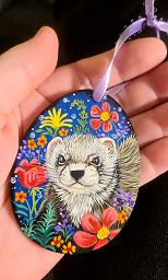Collectables; Flat Wooden Easter Egg J; Flat Wooden Easter Egg; Stef