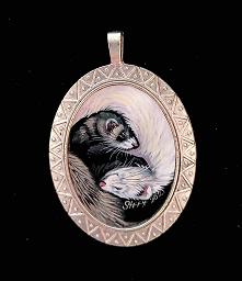 Collectables; Hand Painted Victorian Style Miniature - Ying/Yang; ; Stef