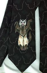 Collectables; Lost Boys Ferret Tie; Handpainted Silk Tie; Stef